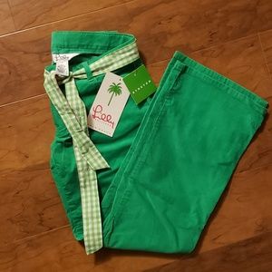 Lilly Pulitzer Girl's Stretch Green Cords